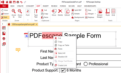 Edite texto e imágenes en archivos PDF