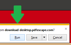 PDFescape install step 1