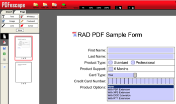 RED PDF Sample Form